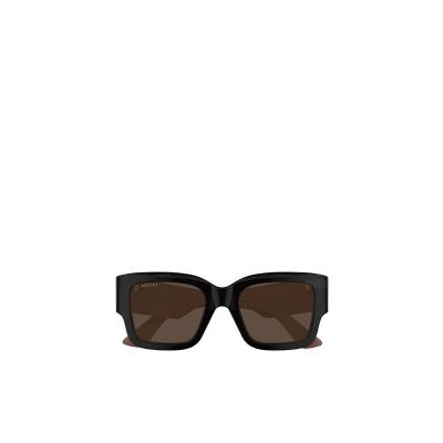 古驰(GUCCI)回收醋酸纤维全框太阳镜女款时尚有色镜片潮牌徽标装 绿色