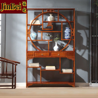 锦北博古架多宝阁茶叶架子新中式客厅办公室隔断置物架 多宝阁博古架