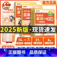[人教版]语数英-3科合一 小学三年级 [正版]2025新版猿辅导寒假一本通语文数学英语一二三年级四五六年级上册通用版北
