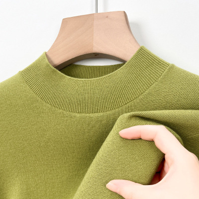 450克精纺澳毛羊毛衫男秋冬季国标抗起球4A级可机洗保暖男士毛衣_1