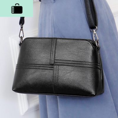 皮女包2020新款妈妈包斜挎小包时尚大气大容量单肩牛皮中年包包NEW LAKE女斜挎包