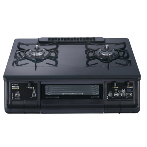 日本原装进口PALOMA/百乐满台式液化气燃气灶EVERCHEF无水双面烤黑色台面 PA-370WA-R-13A