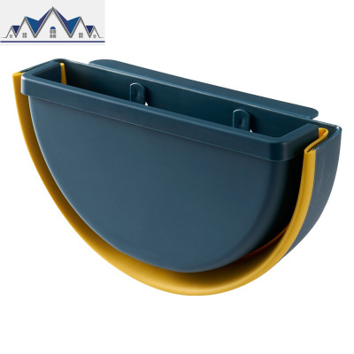 厨房垃圾桶挂式家用壁挂式车载收纳桶无盖可折叠橱柜悬挂垃圾篮 三维工匠