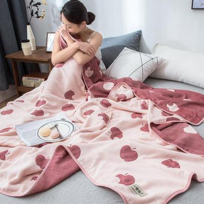 家柏饰(CORATED)六层纱布毛巾被全棉婴儿小毛毯小被子单人双人夏季午休午睡毯