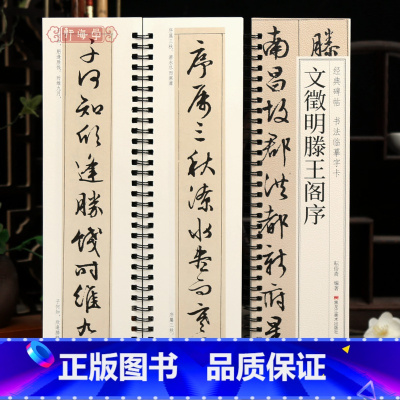 文征明滕王阁序 [正版]学海轩文徵明滕王阁序碑帖书法临摹字卡原色原帖繁简体旁注文征明行书毛笔书法字帖成人学生临摹学习范本