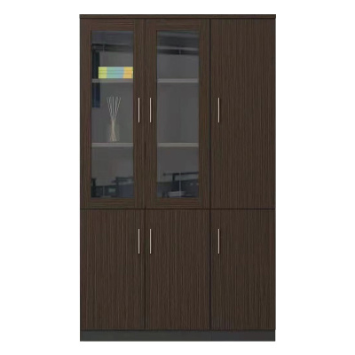 臻远 ZY-W-12042文件柜木质储物柜资料柜老板桌大班台配套书柜 三门