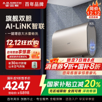 史密斯80升电热水器 家用 双胆扁桶 纤薄黑科技 大屏触控 双擎速热 E80HGDWi一级能效 储水式