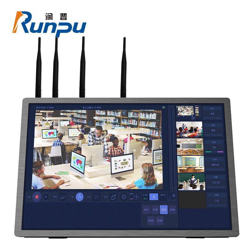 润普Runpu RP-WX0402 无线便携式录播 导播一体机/医学影像视频切换台4路直播机/教学教育录播 QY