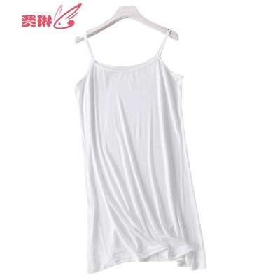 睡裙女宽松内衣吊带睡衣长裙大码背心夏季薄款内搭裙费琳