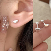 s925纯银银豆螺丝耳钉女小巧精致耳环简约养耳洞睡觉免摘耳饰送女朋友老婆情人节七夕生日礼物