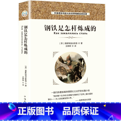 [正版] 钢铁是怎样炼成的初中原著中文无删减钢铁全译本 钢铁是怎么炼成的世界文学名著小说10-15-18岁初高中生课外