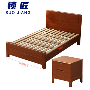 锁匠 单人床+床头柜