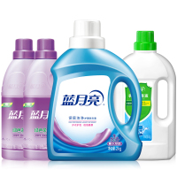 蓝月亮衣护清洁套装(洁净洗2kg+衣物消毒液1kg+柔顺剂500g*2)8斤/套