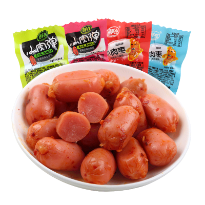 鲜在香辣小肉枣16粒（8小包）抗饿小香肠香辣小肉枣