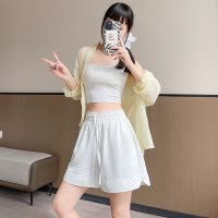 速干运动短裤女夏季外穿新款休闲宽松大码高腰显瘦a字五分裤