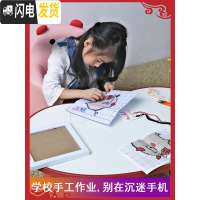 三维工匠学生儿童手工2019新款小幅十字绣自己初学者小件简单新手入小型 两只猫咪[无框架]精准印20*20