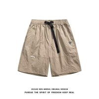 新款大码休闲短裤男生夏季薄款冰丝五分马裤宽松运动裤