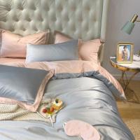 美帮汇北欧风水洗天丝床上丝绸四件套冰丝欧式夏季小香风床单三件套