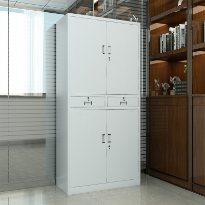 中豫鑫泽ZYXZ4071914钢制文件柜档案柜储物柜 中二斗铁门文件柜(加厚款)