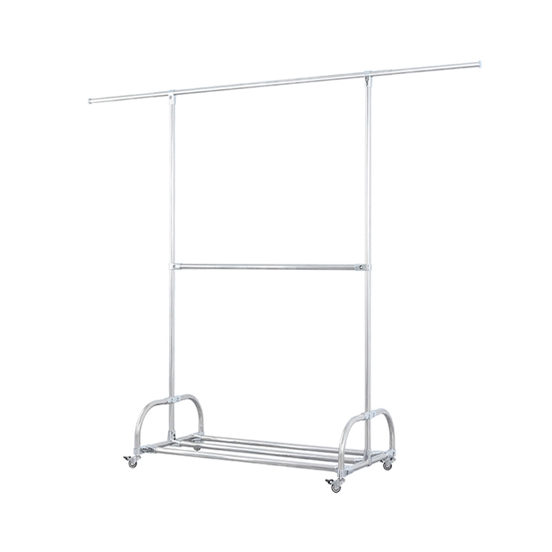 翌嘉YJ-E2-202 202不锈钢晾衣架移动伸缩有鞋架晒衣架 不可升降高度款 1000*520*1650