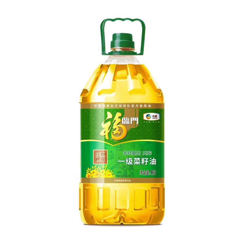 中粮福临门非转基因压榨一级菜籽油5L