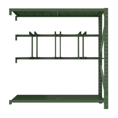 汉诺鑫威消防铁锹镐农具摆放架安保装备器材存放架绿色盾牌货架锹镐架重型-副架