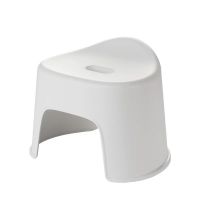 茶花111003 塑料凳子 小板凳小椅子 家用幼儿童小凳子贝壳 白色1只装