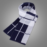 迪鲁奥(DILUAO)[新款围巾]2021新款冬季韩版潮百搭男士围巾年轻人针织简高档保暖围脖