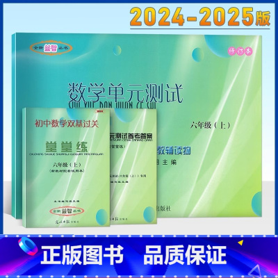6上数学堂堂练 (书+卷+答案)3本 六年级 [正版]新版 数学单元测试+参考答案 附初中数学双基过关堂堂练六年级上