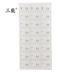 三能 (SAN NENG)加厚铁皮更衣柜 宿舍更衣柜 员工更衣柜 带锁储物柜 其他金属更衣柜 灰白24门