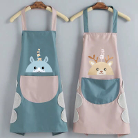 [补贴10%]围裙家用厨房做饭防水防油污男女时尚卡通新款成人工作服围腰定制