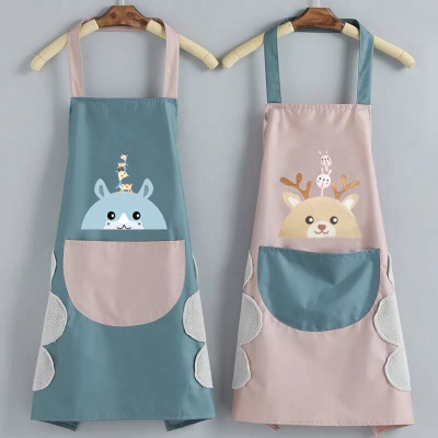 [补贴10%]围裙家用厨房做饭防水防油污男女时尚卡通新款成人工作服围腰定制