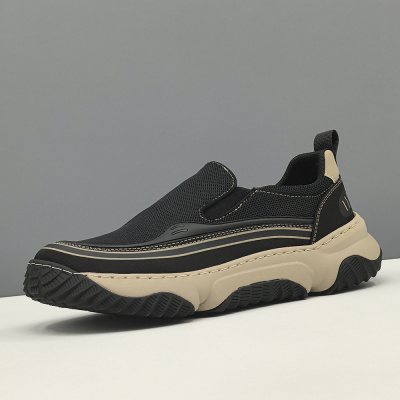 男生厚底透气网面鞋男款潮鞋歪头休闲鞋欧洲站男鞋男士运动芒果鞋