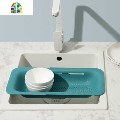 洗菜盆水果盆水果盘客厅家用创意菜篮厨房用品工具百货 FENGHOU 杏色两件套洗菜篮洗菜篮