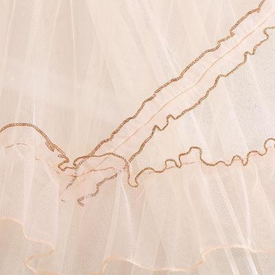 家柏饰(CORATED)圆顶吊顶落地蚊帐 公主床幔 送粘钩 梦幻星语