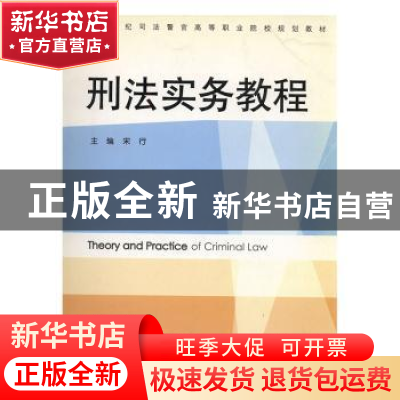正版 刑法实务教程 宋行主编 法律出版社 9787503691782 书籍