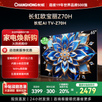 长虹欧宝丽65Z70H 内置分舱回音壁电视 双驱16晶MiniLED 云帆AI影像4K超高清平板液晶电视政府补贴