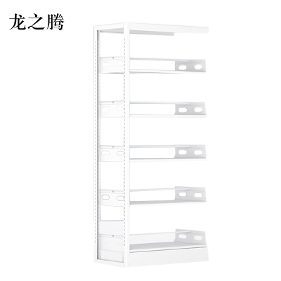 龙之腾图书馆书架阅览室货架资料档案架钢制书架单面五层副架