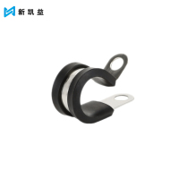 新凯益 304不锈钢管卡扣U型带连胶条骑马卡喉箍水管固定夹抱箍管夹 114mm 个