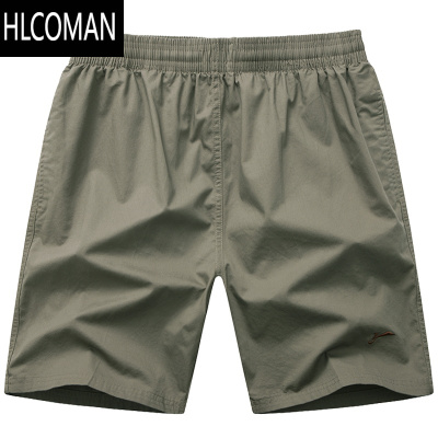 HLCOMAN爸爸短裤夏季外穿中年男士五分裤子薄款老年人休闲宽松大裤衩