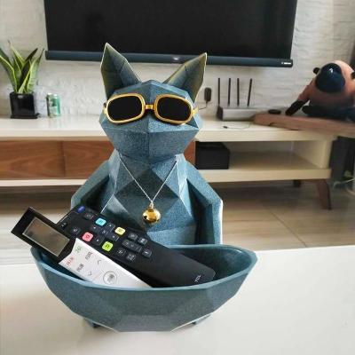 美帮汇电视柜摆件北欧装饰家居饰品创意艺术茶几钥匙收纳盒玄关小摆件