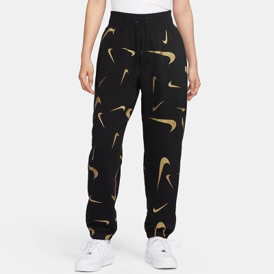 NIKE耐克长裤运动休闲加绒保暖针织女裤FB8755-010 D