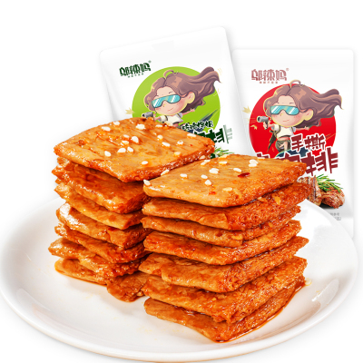 邬辣妈豆干素肉卷香辣味清香味2味混合10包湖南特产辣味零食辣条