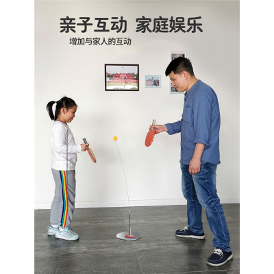  红双喜(DHS)乒乓球训练器儿童自练网红兵兵球弹力软轴拼乓球兵乓球