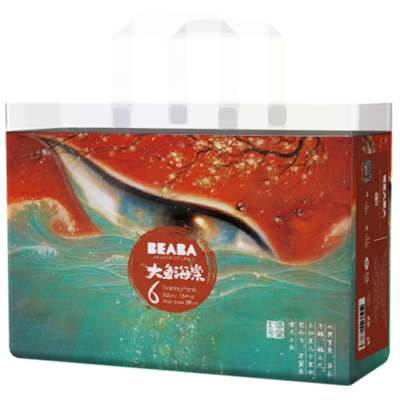 BEABA碧芭宝贝大鱼海棠婴儿拉拉裤XXL32片*4包