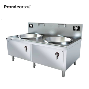 烹巅(Poondear)商用电磁大锅灶 学校食堂酒店单位大锅灶炒炉灶 电磁双头大锅灶 60 PD-D600Ⅱ-E112
