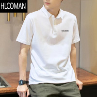 HLCOMAN男士polo衫2025夏季宽松简约休闲百搭半袖上衣ins小众翻领短袖t恤