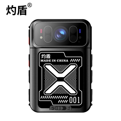 灼盾DSJ-F7 4G北斗定位高清工作记录仪 黑色 64G