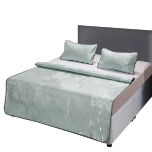 芳恩FN-X5007-1 艾草双面冰丝席三件套 单套价 绿色 1.8m床