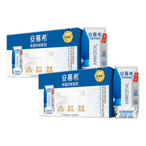 [8月生产]伊利安慕希希腊风味酸奶 原味205g*10盒*2箱